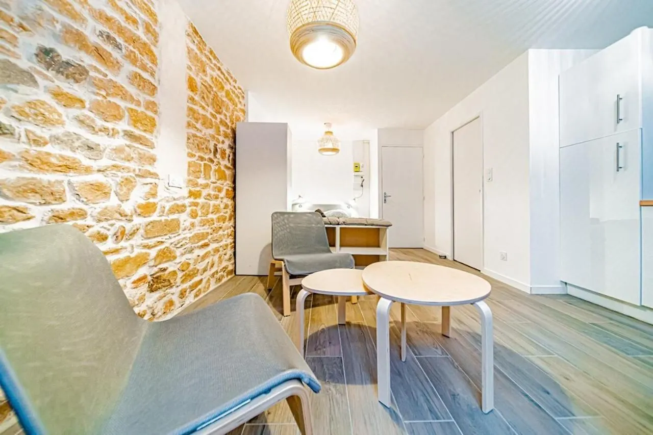Lägenhet Le Petit Colbert-Studio Cosy-Croix Rousse Lyon Frankrike